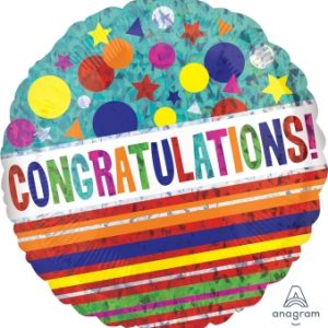 Congratulations Sparkle 18" Balloon