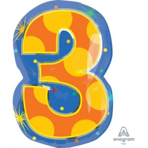 #3 Confetti Dots 18" Balloon