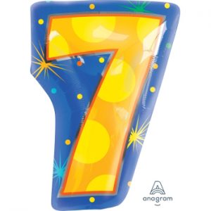 #7 Confetti Dots 18" Balloon