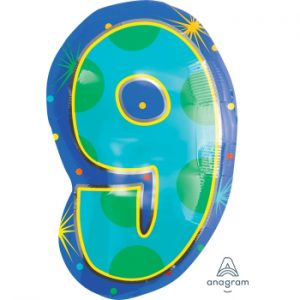 #9 Confetti Dots 18" Balloon