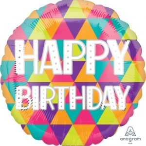 Colorful Triangles HB 18" Balloon