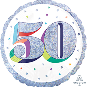 Here's to Your Birthday 50th  18" Balloon