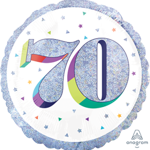 Here's to Your Birthday 70th 18" Balloon