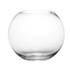 Fish Bowl Glass Vase - 30cm (W) x 24.5cm (H)