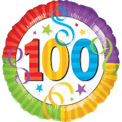 Perfection 100th Birthday 18" Balloon