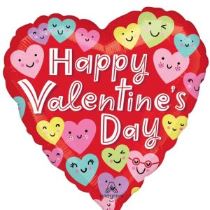 Happy Hearts Valentine 18" Balloon