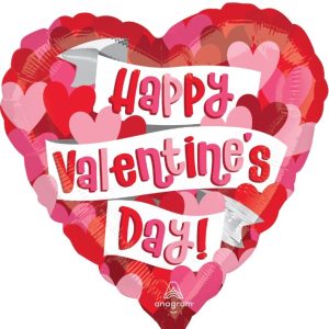 Playful Valentine Hearts 9" Air-Filled Balloon