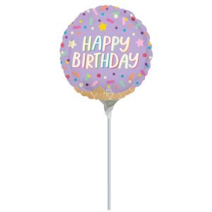 Ice Cream PartyHappy Birthday 9" Air-filled Balloon