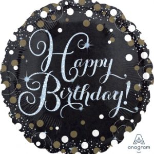 Sparkling Birthday 9" Air-filled Balloon