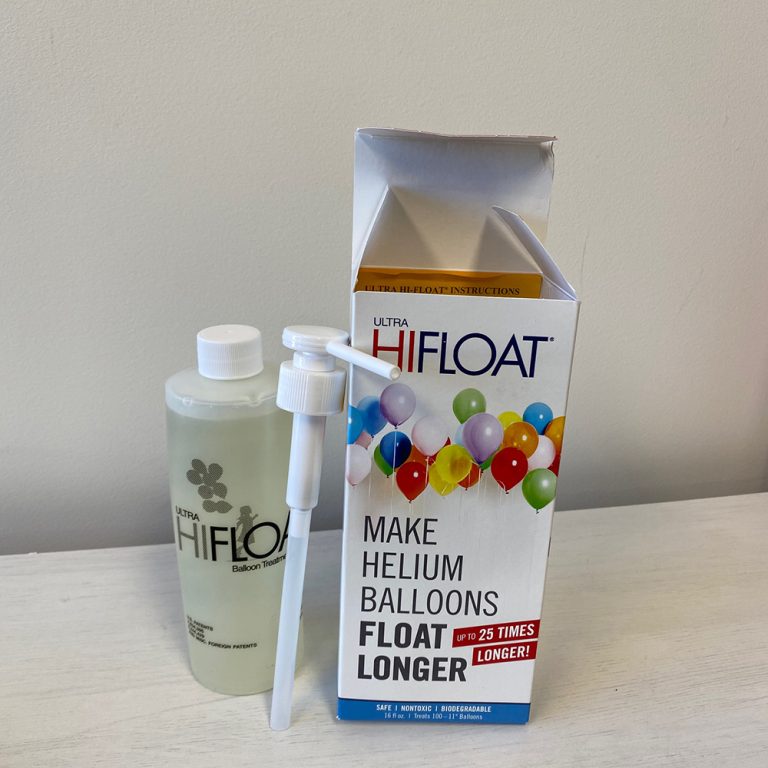 HiFloat , 473ml, with Pump ( Make Helium Latex Balloons last 25 times