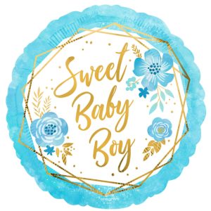 Sweet boy Girl Floral18" Balloon